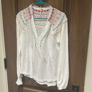 Free people crocheted blouse